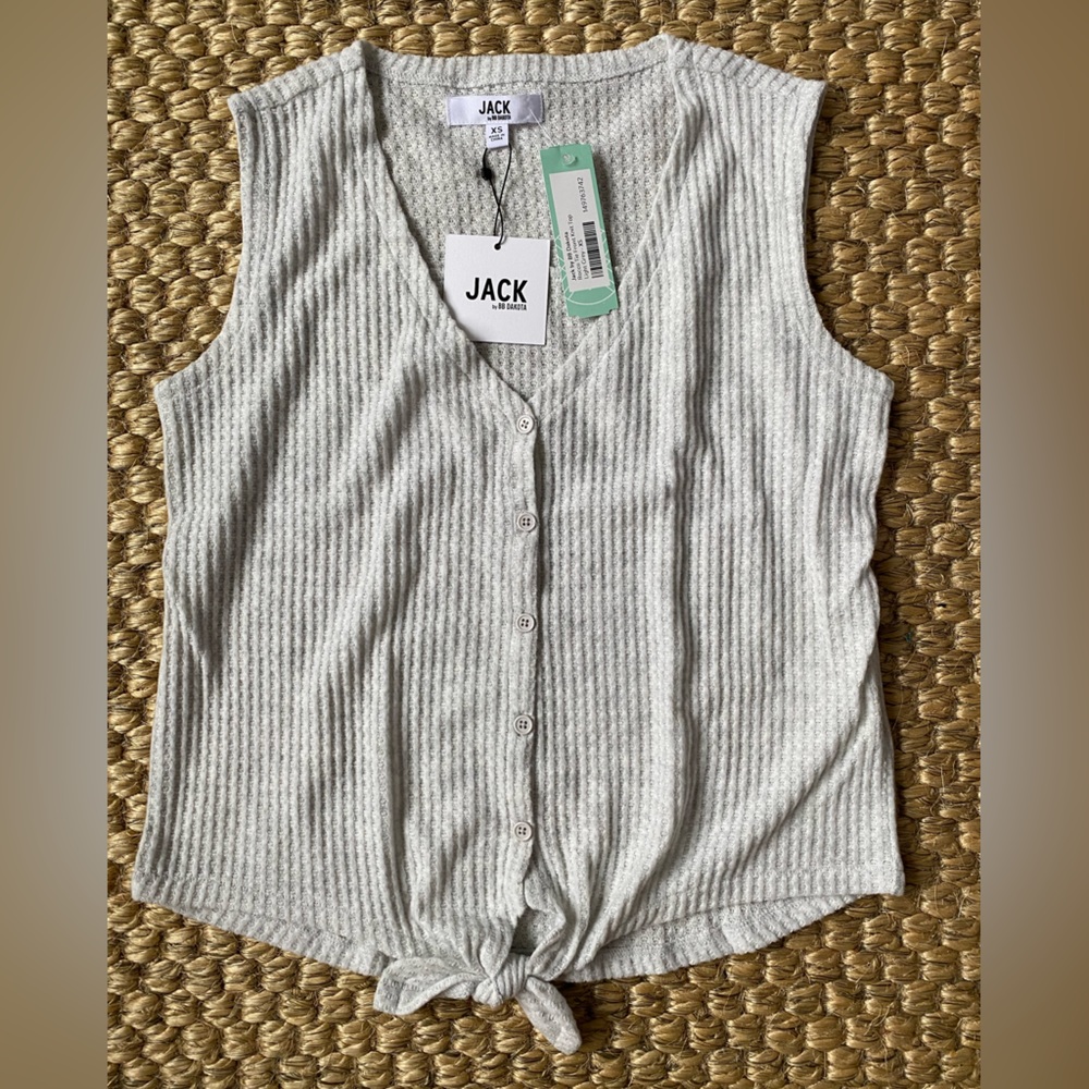 Jack by BB Dakota Rocco Tie Front Knit Top Size XS